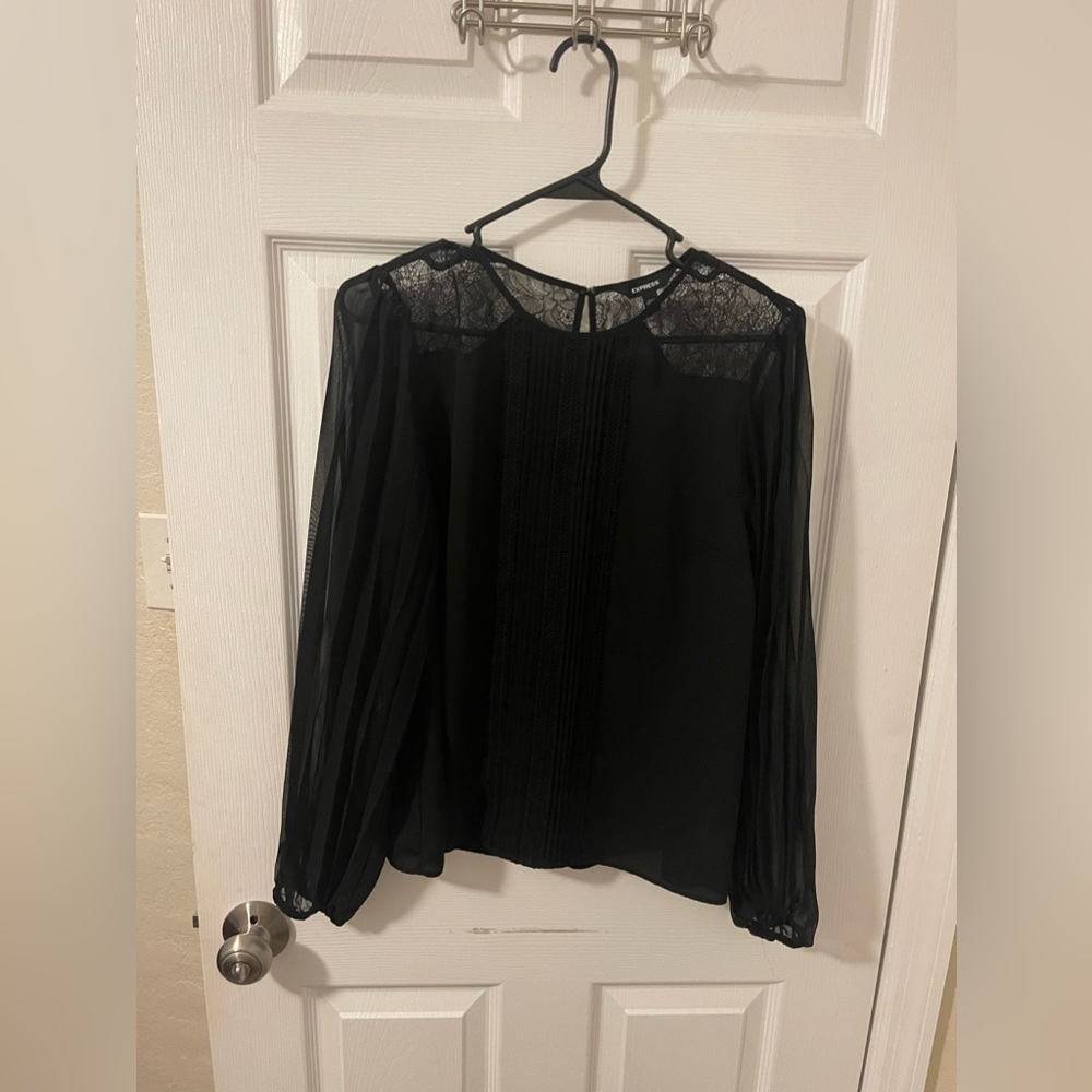 Express polyester dress shirt size medium